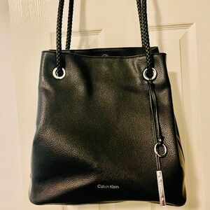 Calvin Klein purse black & silver